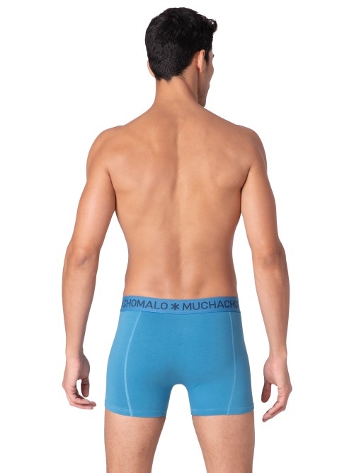 Muchachomalo Solid  blau baumwoll-boxershort