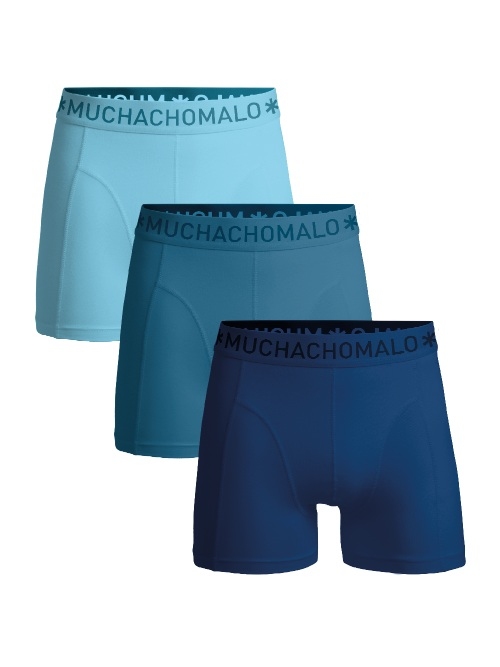 Muchachomalo Solid  blau baumwoll-boxershort
