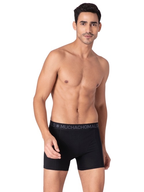 Muchachomalo Solid  schwarz baumwoll-boxershort