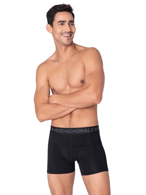 Muchachomalo Solid  schwarz baumwoll-boxershort