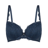 LingaDore Sparkling Blue navy-blau push up bh