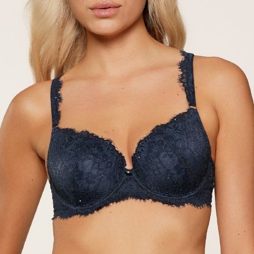 LingaDore Sparkling Blue navy-blau vorgeformter bh