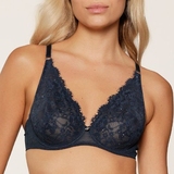 LingaDore Sparkling Blue navy-blau nicht geformter bh