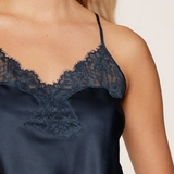 LingaDore Sparkling Blue navy-blau slipdress