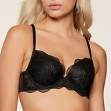 LingaDore Golden Glamour schwarz push up bh