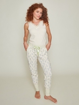 Charlie Choe Fresh Summer Nights grün pyjamahose