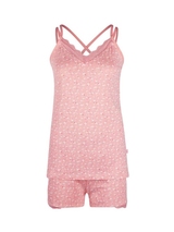 Charlie Choe Rosa Cocktail pink/print shortama
