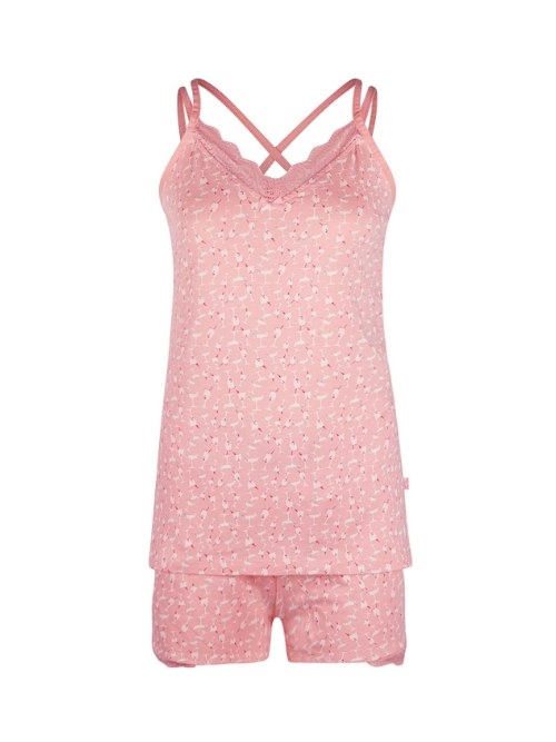 Charlie Choe Rosa Cocktail pink/print shortama