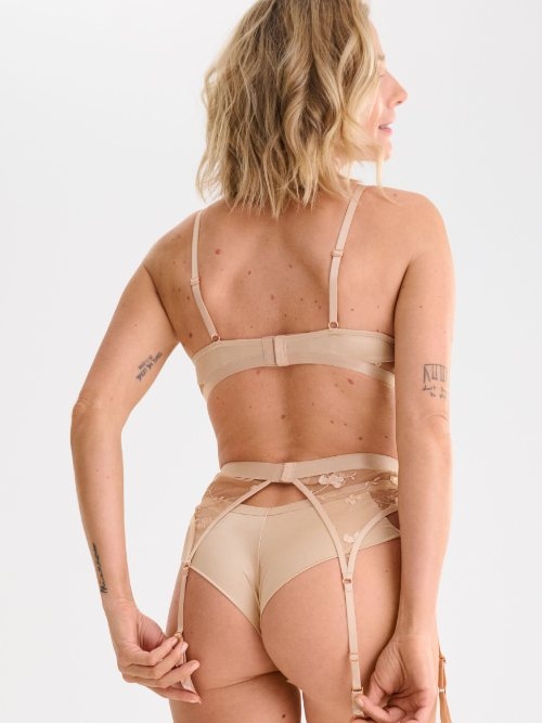 Lisca Passion rose with gold strumpfhalter