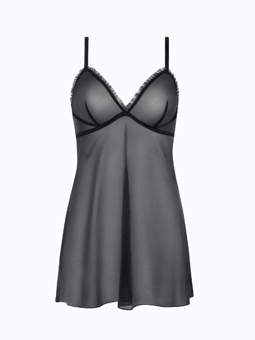 Lisca Shiny Star schwarz slipdress