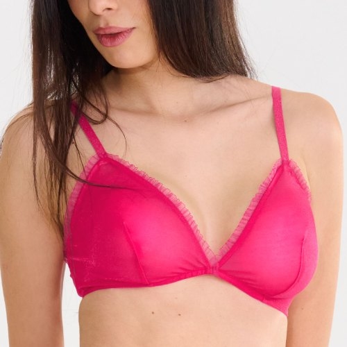 Lisca Shiny Star pink nicht geformter bh