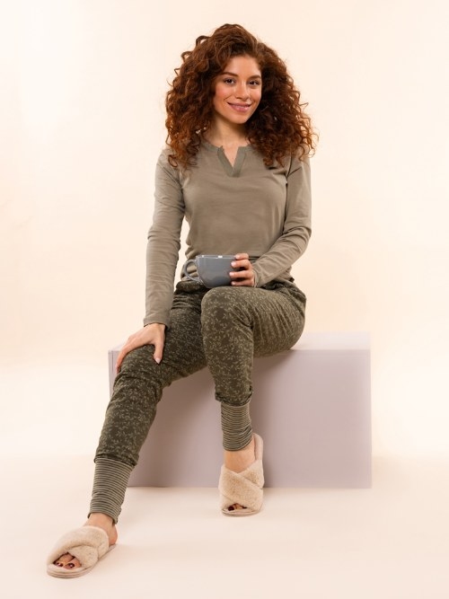 Charlie Choe Lovely Nights grün pyjama-shirt