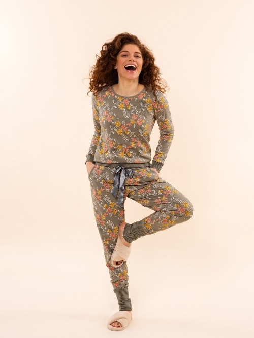 Charlie Choe Lovely Nights grün pyjama-shirt