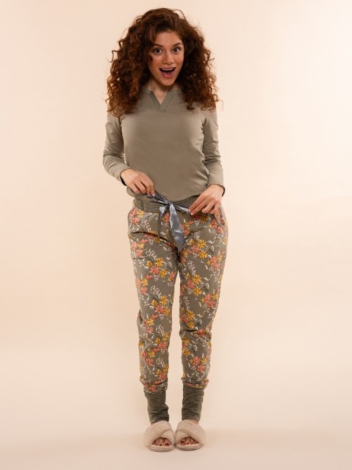 Charlie Choe Lovely Nights grün pyjamahose