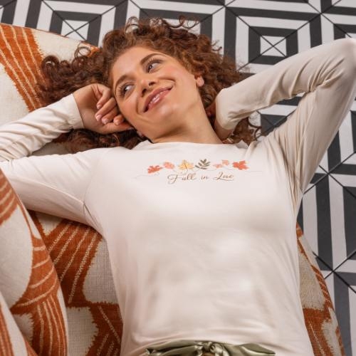 Charlie Choe Lovely Nights aus weiß pyjama-shirt