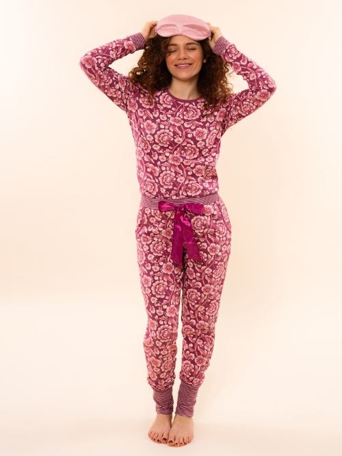 Charlie Choe Cozy Days violett pyjamahose