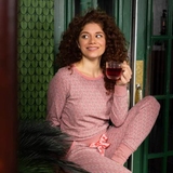 Charlie Choe Cozy Days mauve pyjama-shirt