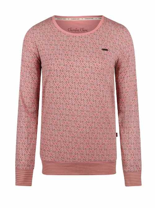 Charlie Choe Cozy Days mauve pyjama-shirt