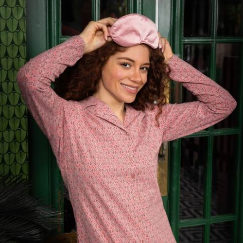 Charlie Choe Cozy Days mauve nachtkleid