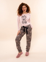 Charlie Choe Cozy Days pink pyjamahose