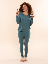 Charlie Choe Cozy Days grün pyjama-shirt