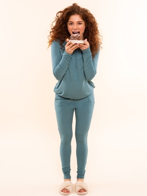 Charlie Choe Cozy Days grün legging