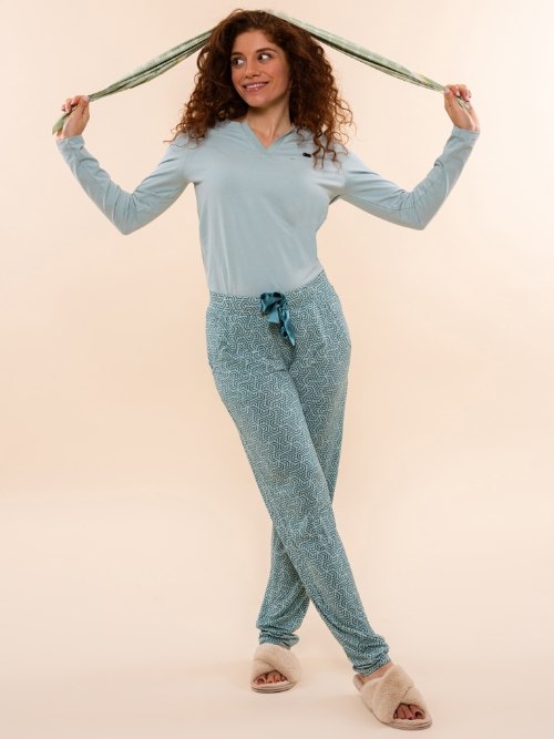 Charlie Choe Cozy Days blau pyjama-shirt