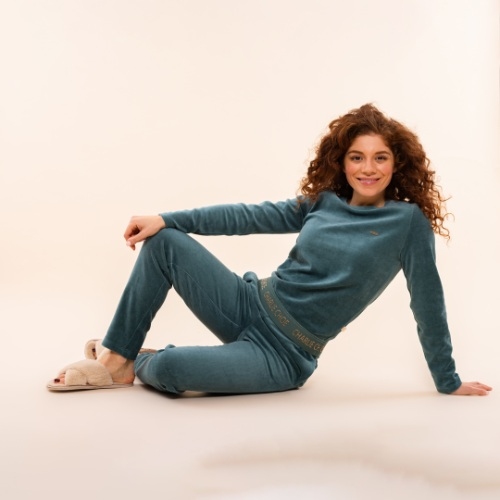 Charlie Choe Cozy Days grün pyjama