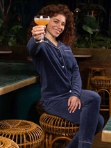 Charlie Choe Cozy Days navy-blau pyjama