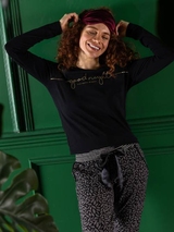 Charlie Choe Fall in Love schwarz pyjamahose