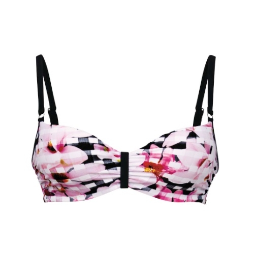 Anita Bademode Mavi schwarz/weiß unwattierter bikini bh