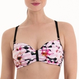 Anita Bademode Mavi schwarz/weiß unwattierter bikini bh