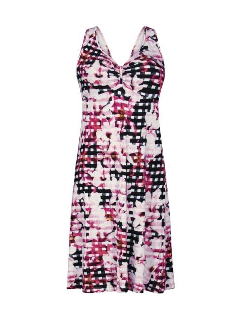 Anita Bademode Mala schwarz/weiß strandkleid