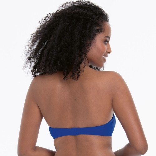 Rosa Faia Bademode Ella blau unwattierter bikini bh
