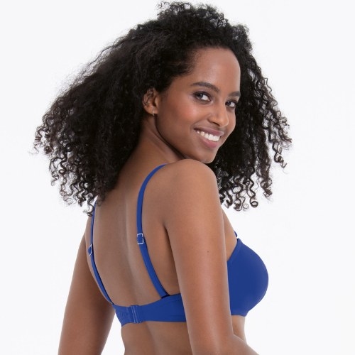 Rosa Faia Bademode Ella blau unwattierter bikini bh