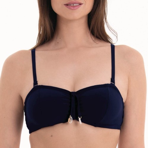 Rosa Faia Bademode Ella blau unwattierter bikini bh