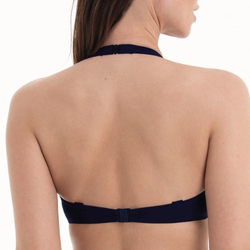 Rosa Faia Bademode Leandra blau unwattierter bikini bh