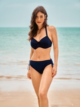 Rosa Faia Bademode Leandra blau unwattierter bikini bh