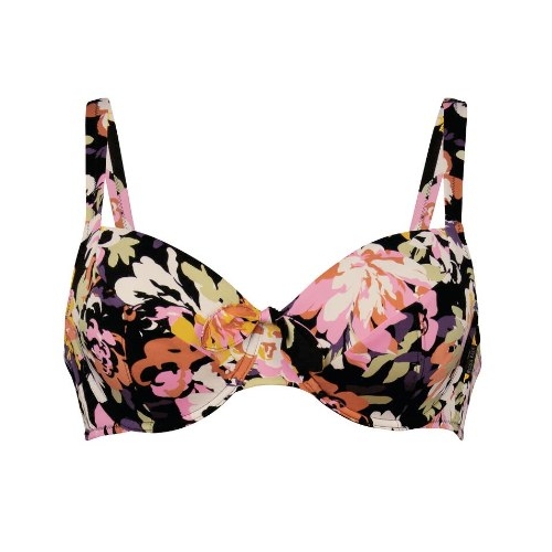 Rosa Faia Bademode Luna schwarz unwattierter bikini bh