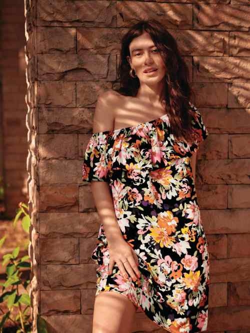 Rosa Faia Bademode Brava schwarz strandkleid