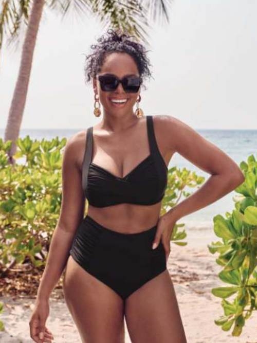 Anita Bademode Elle schwarz unwattierter bikini bh