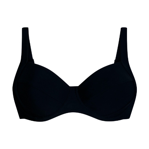 Rosa Faia Bademode Sibel schwarz unwattierter bikini bh
