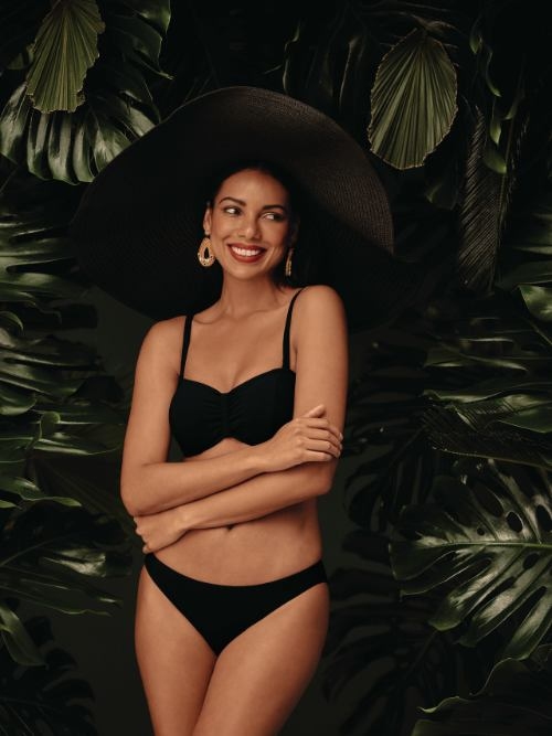 Rosa Faia Bademode Brazil schwarz bikini slip