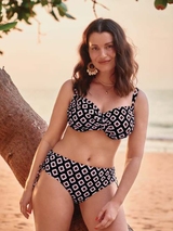 Rosa Faia Bademode Aurora schwarz unwattierter bikini bh