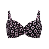 Rosa Faia Bademode Aurora schwarz unwattierter bikini bh