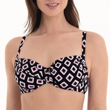 Rosa Faia Bademode Aurora schwarz unwattierter bikini bh