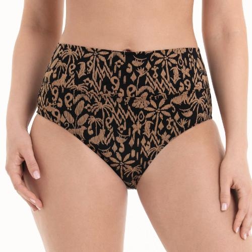 Rosa Faia Bademode Lorena schwarz/braun bikini slip