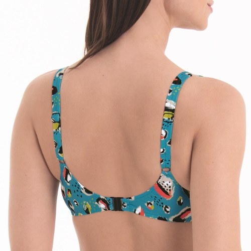 Rosa Faia Bademode Federica türkis unwattierter bikini bh