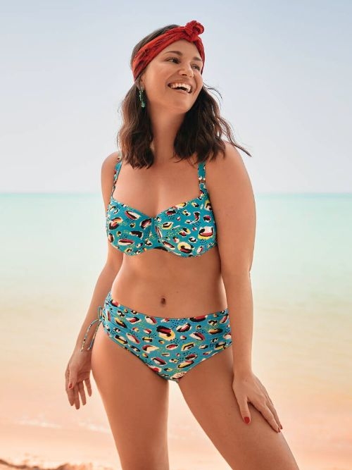 Rosa Faia Bademode Federica türkis unwattierter bikini bh