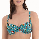 Rosa Faia Bademode Federica türkis unwattierter bikini bh